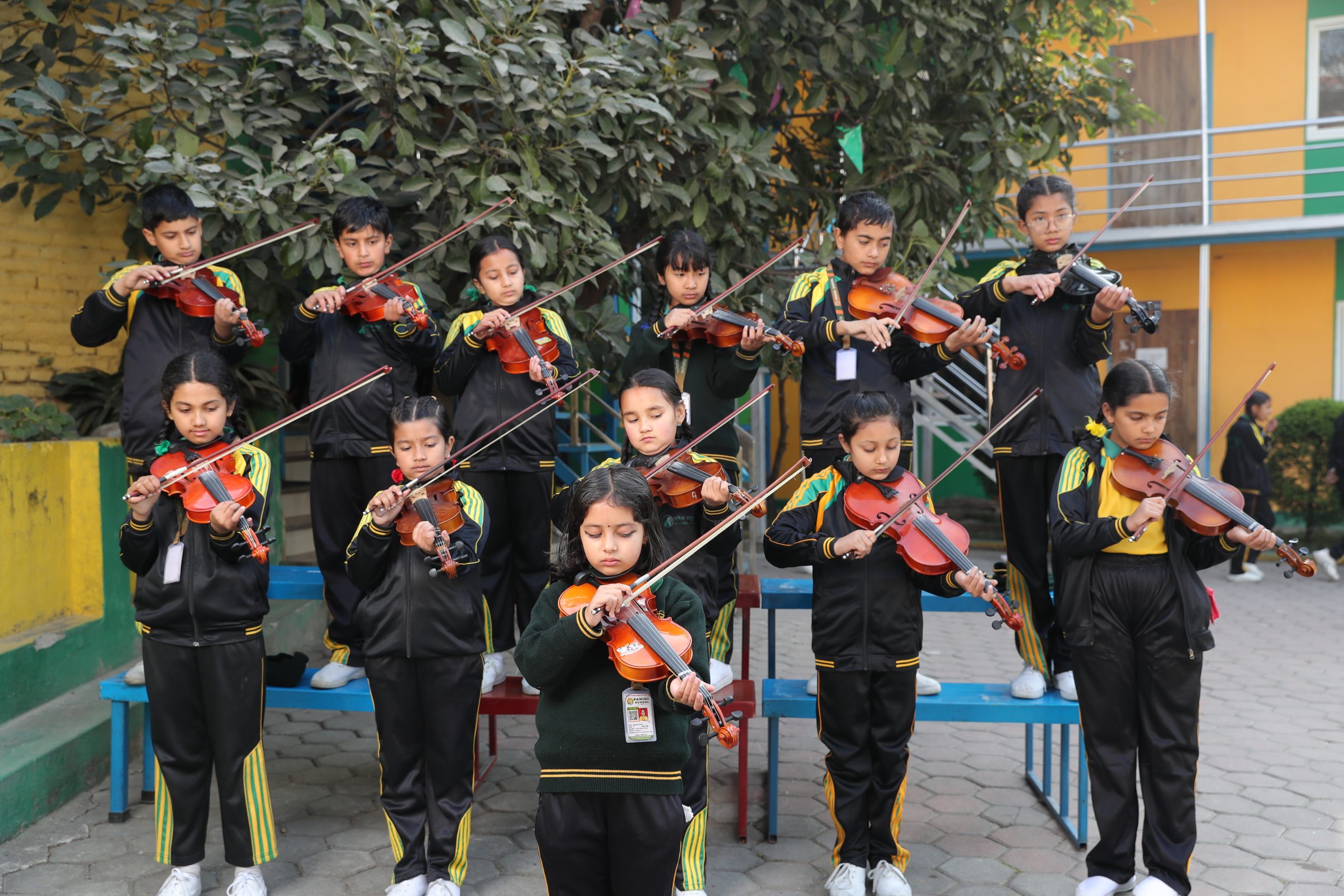 Happy Students at Panini School